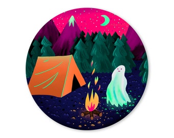 Ghost Camper Sticker