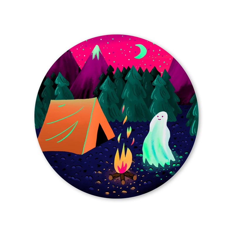 Ghost Camper Sticker image 1