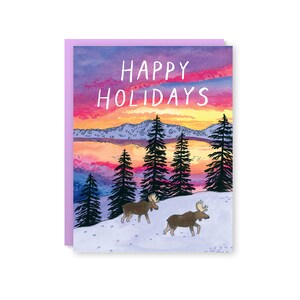 Holiday Moose Card