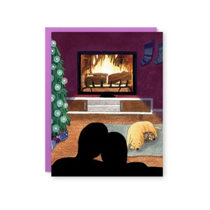 Yule Log Card