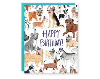 Birthday Dogs Card