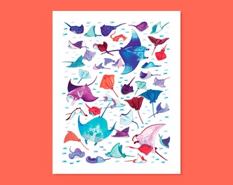 Sting Ray Fever Print