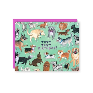 Carte d'anniversaire Tippy Tappy