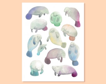 Manatee Print