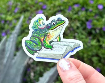 Book Frog Sticker
