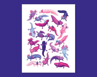 Axolotl Print