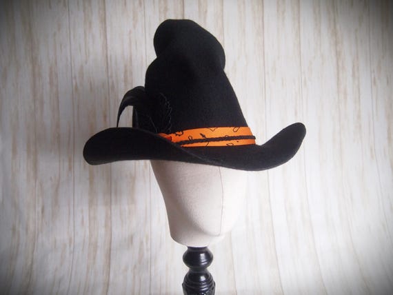 NEW Merino Wool Felt Witch Hat, Size 22"