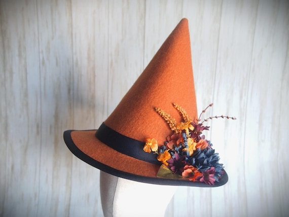 NEW Merino Wool Felt Witch Hat, Size 22"