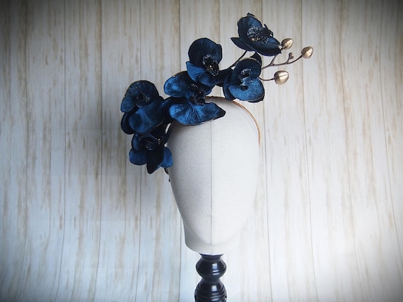Blue Velvet Orchid Fascinator