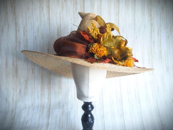 Straw Witch Hat, Head Size 22.5"