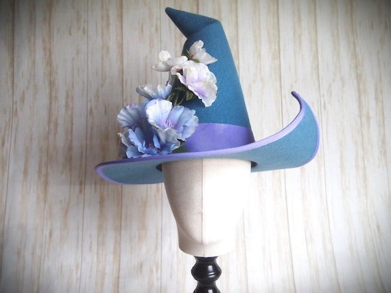 NEW Merino Wool Felt Witch Hat, Size 22"