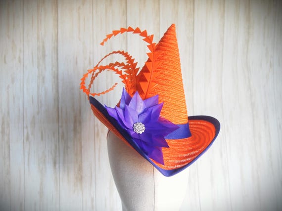 Orange Percher Witch Hat