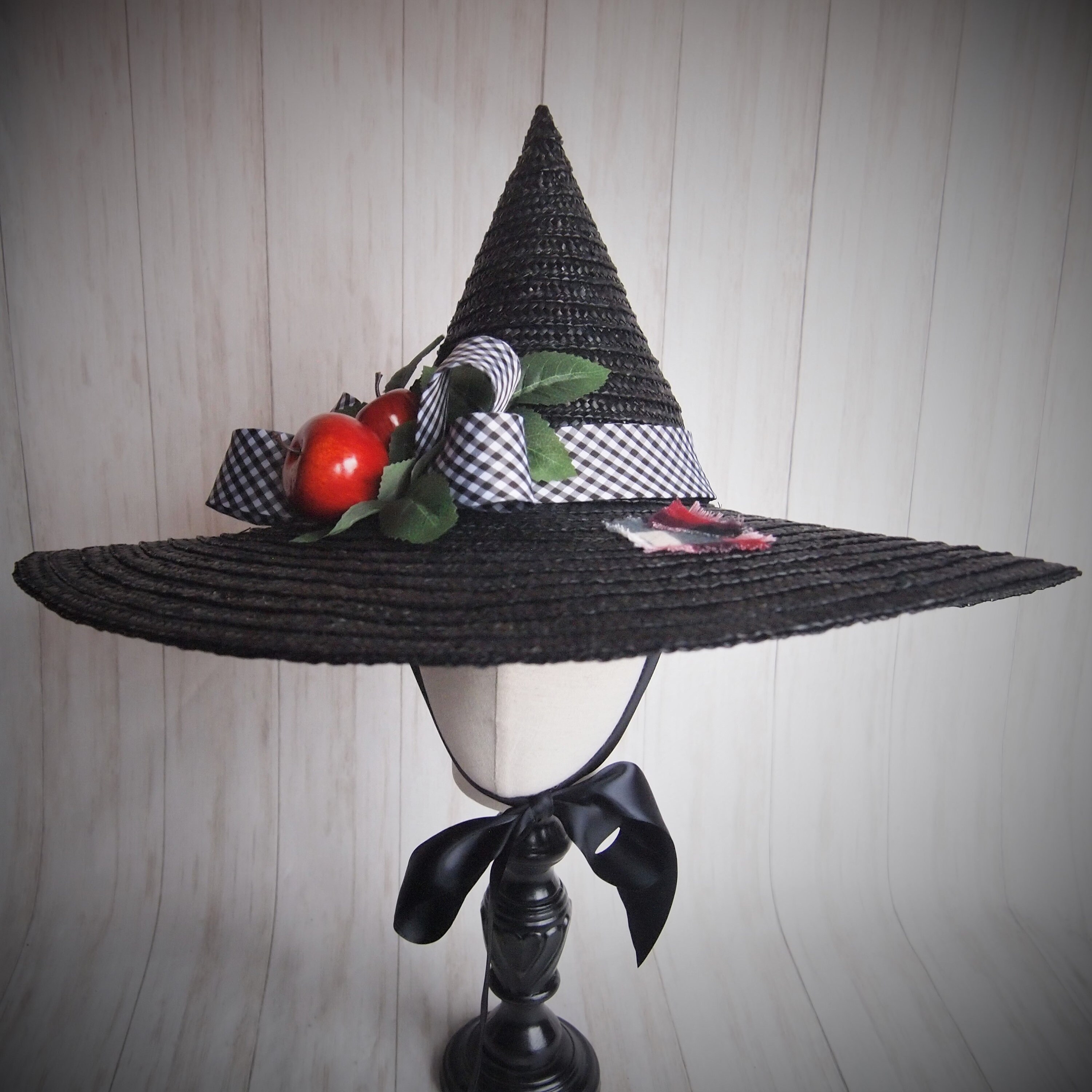 LIMITED EDITION Black Straw Witch Hat