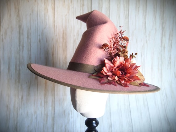 NEW Merino Wool Felt Witch Hat, Size 22.5"