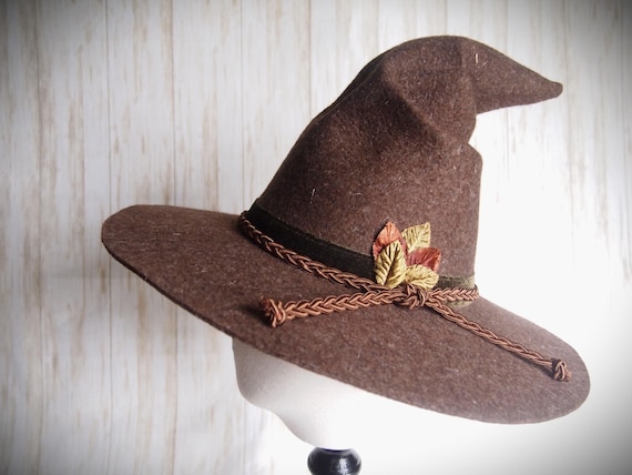 NEW Merino Wool Felt Witch Hat, Size 22"