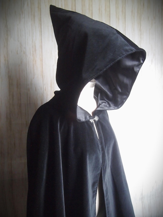 Black Velveteen Cape