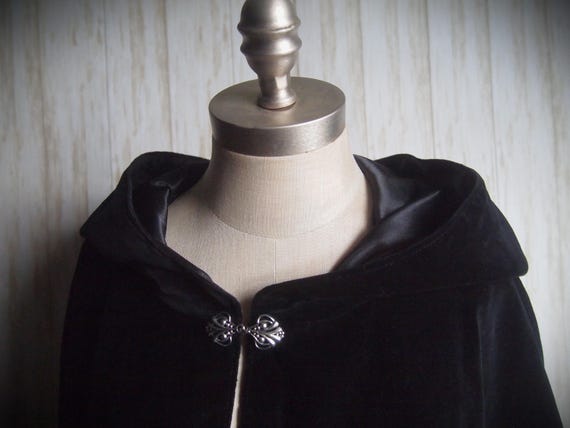Black Velveteen Cape