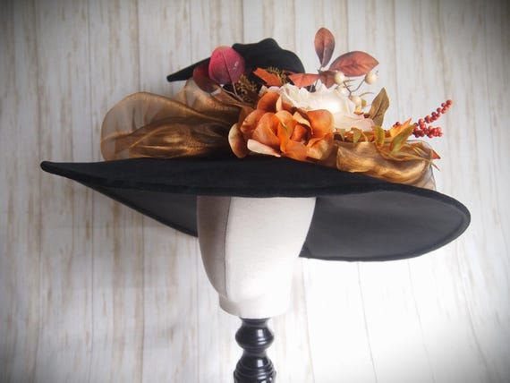 Witch Hat "Harvest Bouquet", Head Size 21"