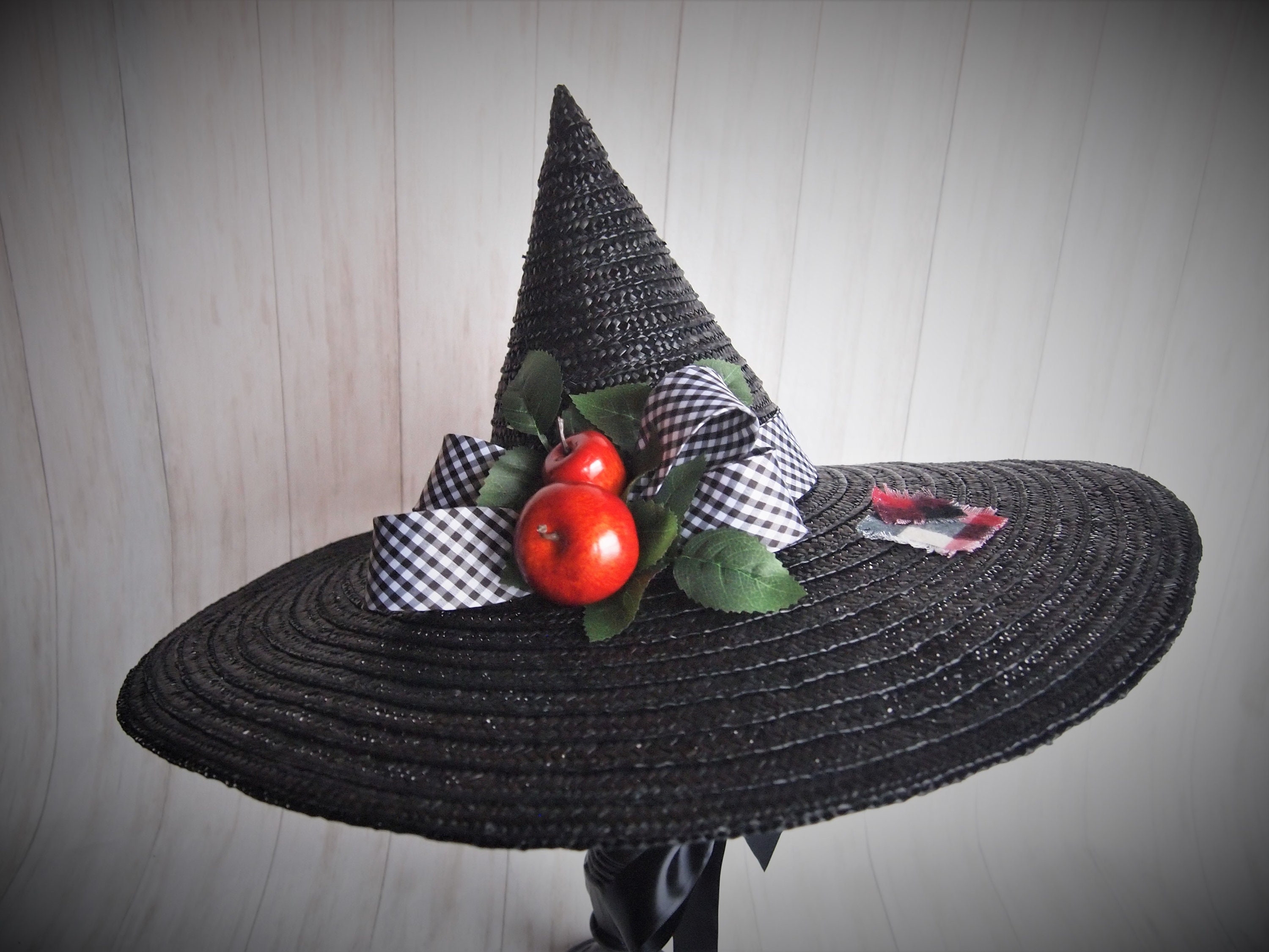 LIMITED EDITION Black Straw Witch Hat