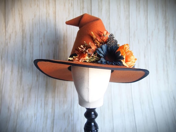 NEW Merino Wool Felt Witch Hat, Size 22"