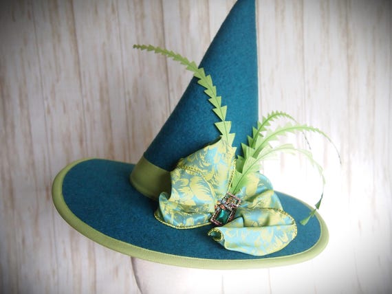 NEW Merino Wool Felt Witch Hat, Size 21"