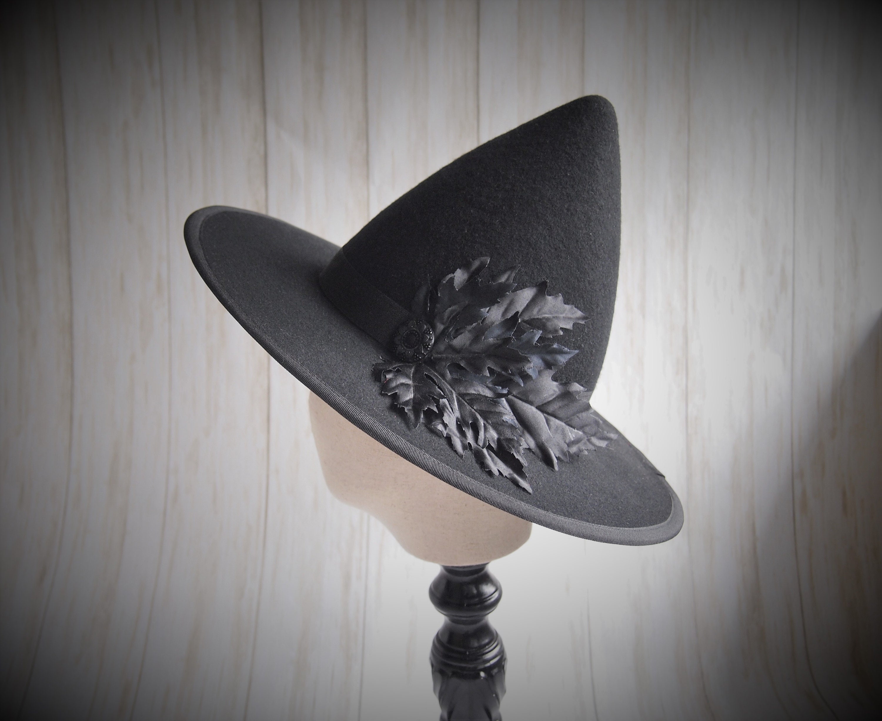 Black Felt Witch Hat
