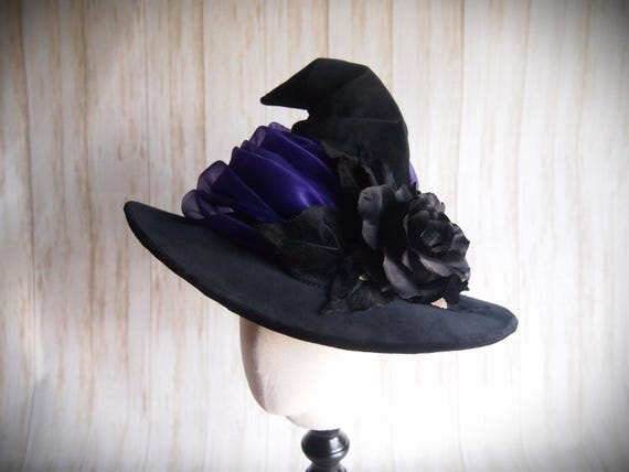 Witch Hat "Purple Garden", Head Size 21"