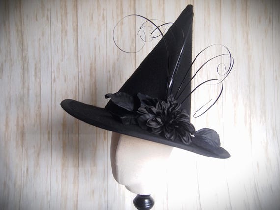 NEW Merino Wool Felt Witch Hat, Size 23"