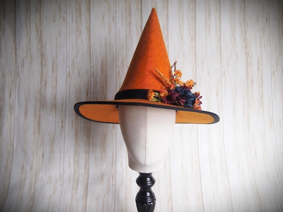NEW Merino Wool Felt Witch Hat, Size 21"