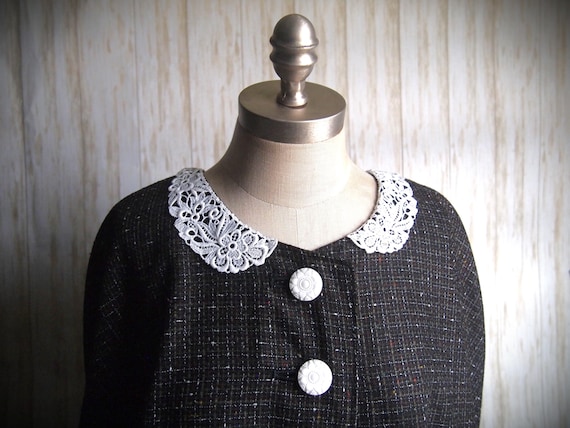 Shin Length Plaid Wool Cape