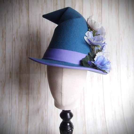 NEW Merino Wool Felt Witch Hat, Size 22.5"