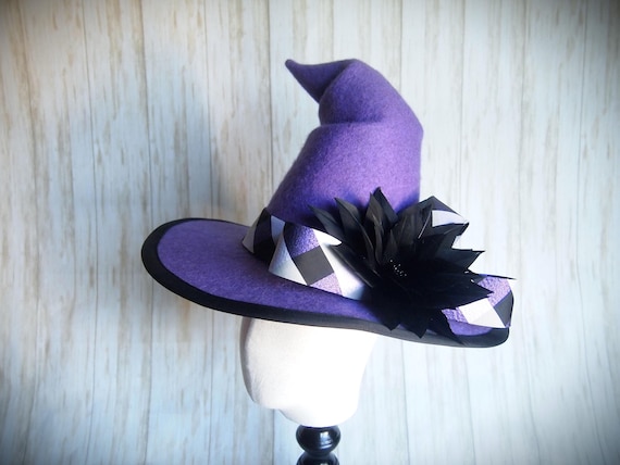 NEW Merino Wool Felt Witch Hat, Size 22"