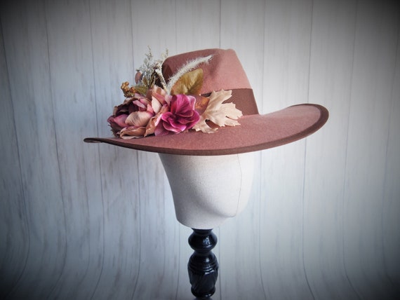 Blush Felt Fedora