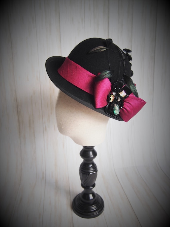 Wool Felt Cloche Hat