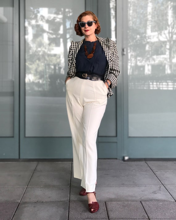 Early 1940s White Slacks Trousers **Project**