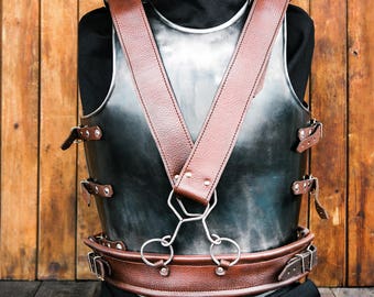 Guts Armor Replica - Blackened Cuirass - LARP Chest&Back - Steel ARMOR handcrafted custom made