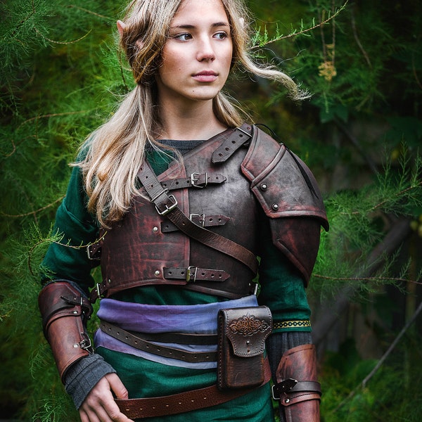 Hylian Leather Armor Cosplay for Larp&fantasy enthusiasts handcrafted custom made