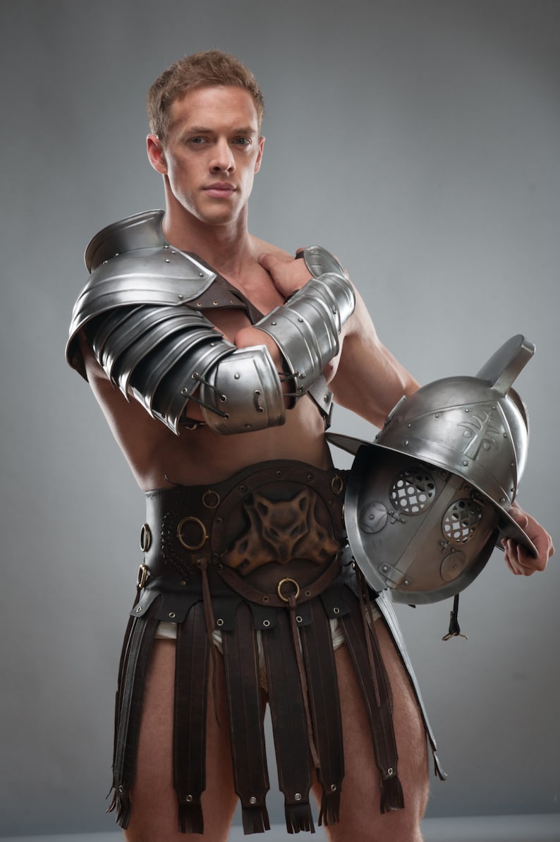 Gladiator Spartacus Armor Steel Pauldron and Bracer and Etsy