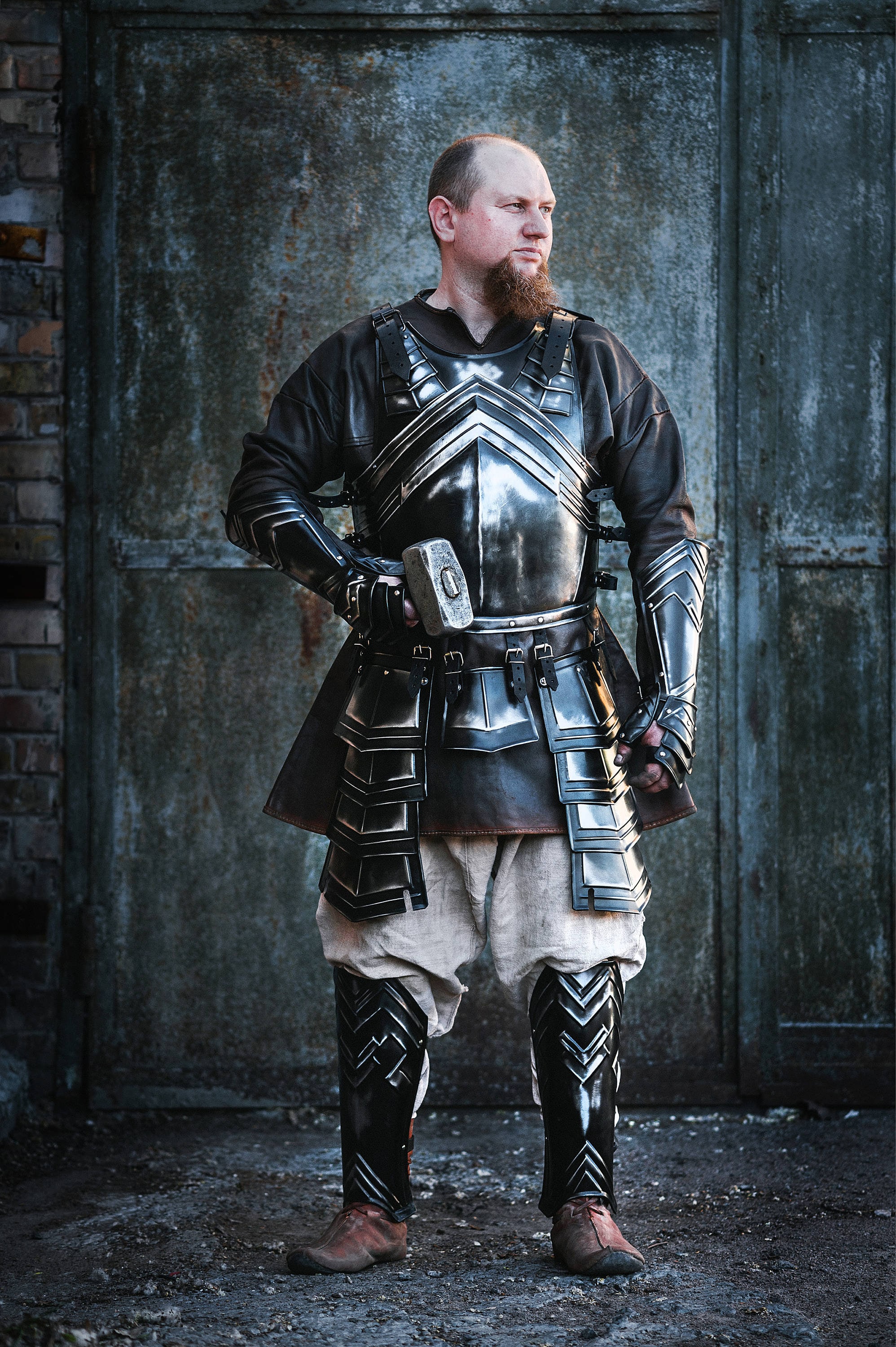 ARMOR Blackened Steel Dwarven Full Set CuirassChestBack Etsy