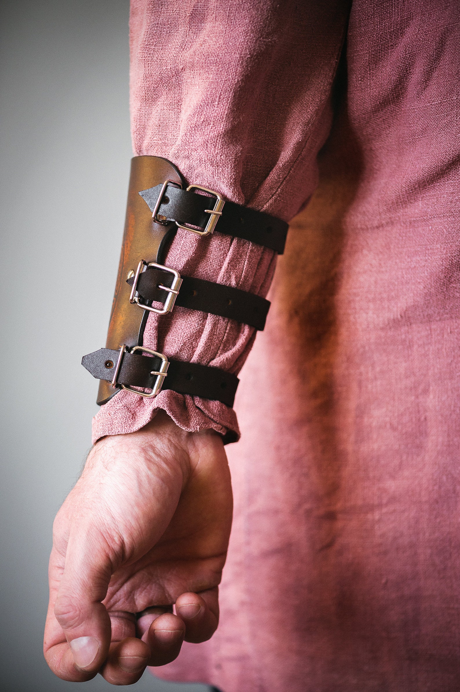 Vegvisir Vikings Compass Leather Bracelet Icelandic Amulet Etsy