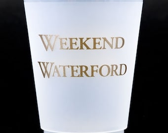 30 "Weekend Waterford"  or "Country Crystal" 16 oz Shatterproof (Frosted) Cups