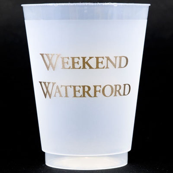 30 "Weekend Waterford"  or "Country Crystal" 16 oz Shatterproof (Frosted) Cups