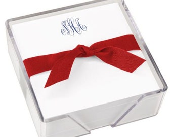 Classic Monogram Memo Square with Holder