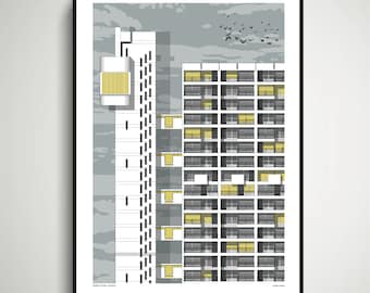 /'Radio/' Trellick Tower Pirate Radio West London Art Print