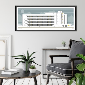 Isokon Building Limited Edition Print, Modernist Building Print, Gift for architect, Modernist architecture Print, Isokon Building Print