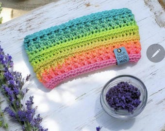 Jennifer's EarWarmer & Cup Cozy Crochet Pattern! PDF Digital File!  Headband! Adult Earwarmer!  Child Earwarmer!