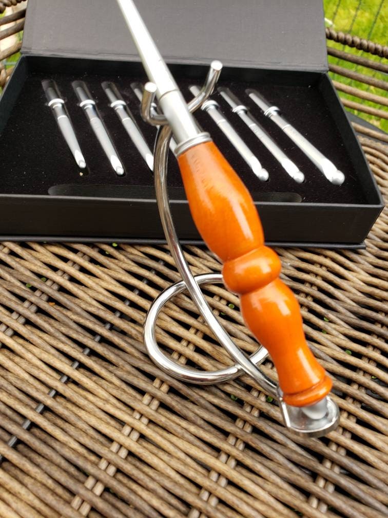 Mango de ganchillo de madera ergonómica con 9 ganchos de | Etsy