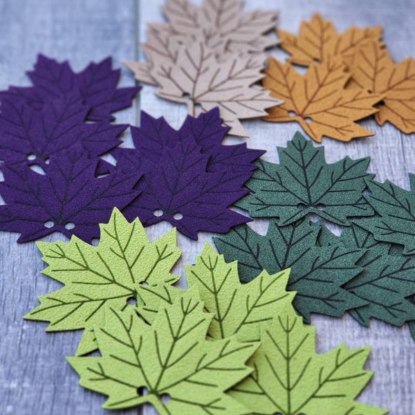 Ultrasuede Leaf! Autumn Leaves!  Leaf for crochet Pumpkin!  Knit pumpkins  Fall Maple Leaf !Ultrasuede Leaves! Crafts Leaf Patch