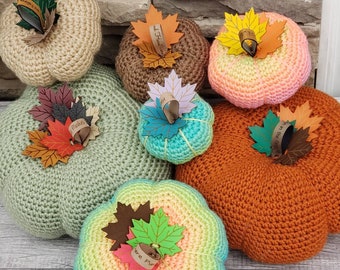 Harvest Time Pumpkins  Crochet Pattern! PDF Digital File!  Farm house Pumpkin Pattern!  Rustic! Autumn Pumpkins! Fall Pumpkins! Fall Decor!