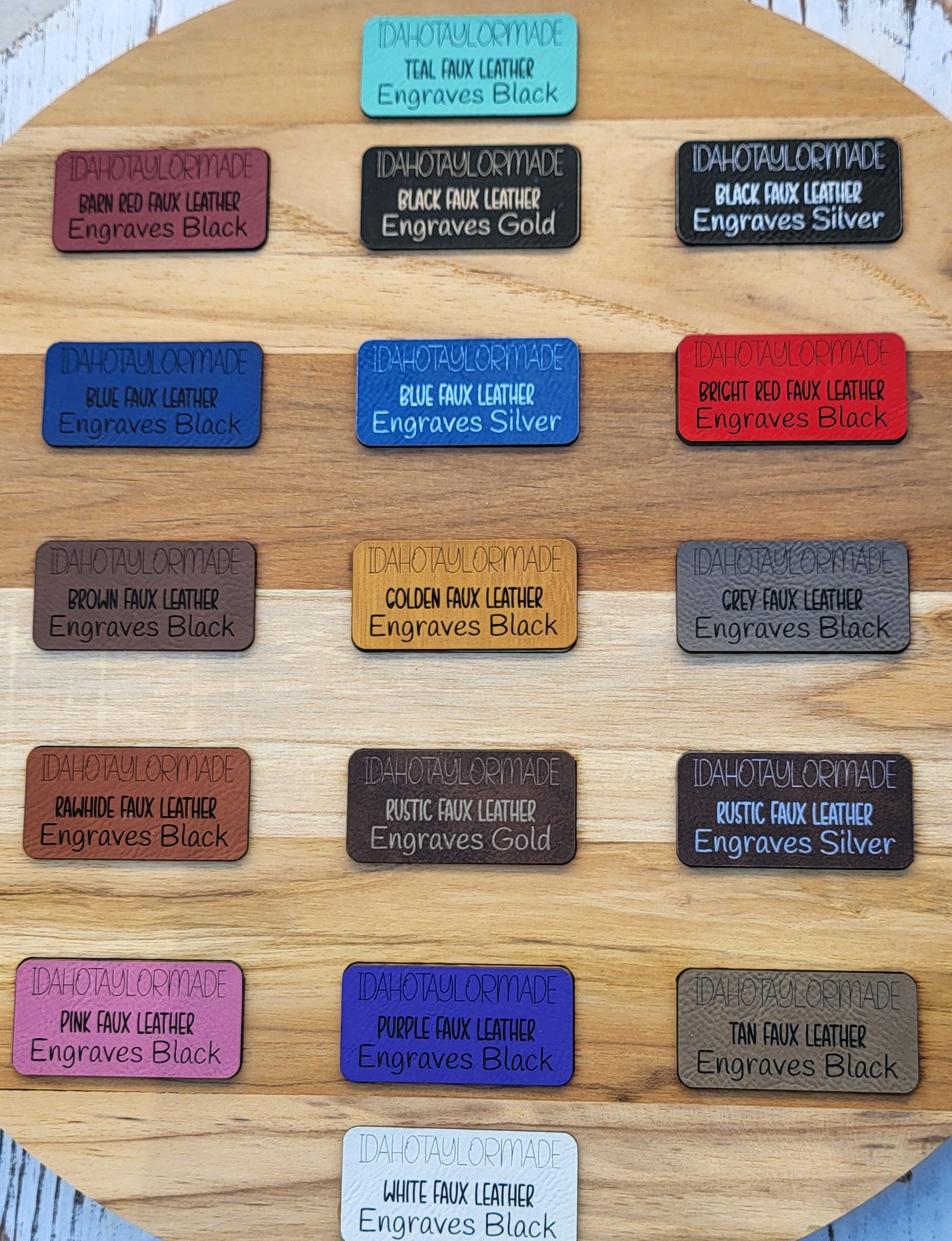 10 Jesus & Coffee Faux Leather Tags: Crochet Knit Label with Rivets - Thumbnail 2